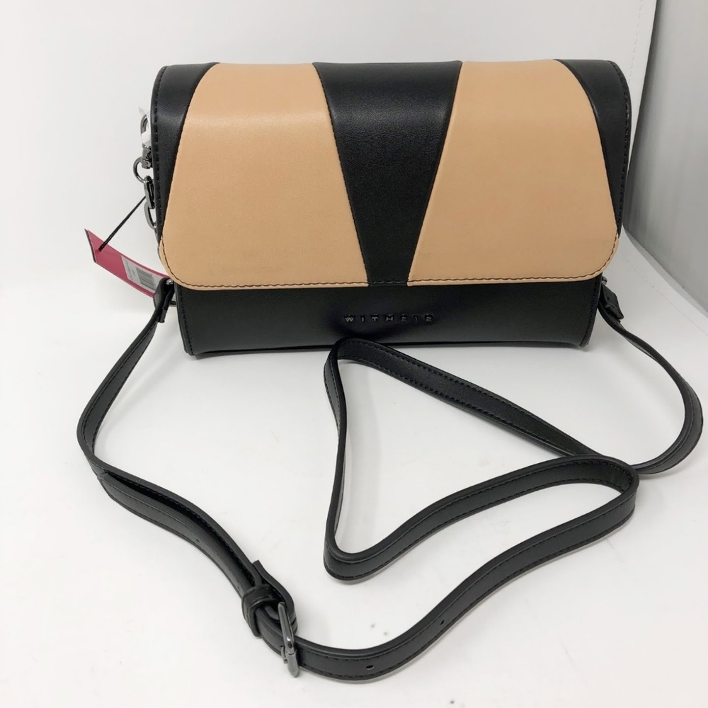 Black and Beige Shoulder Bag
